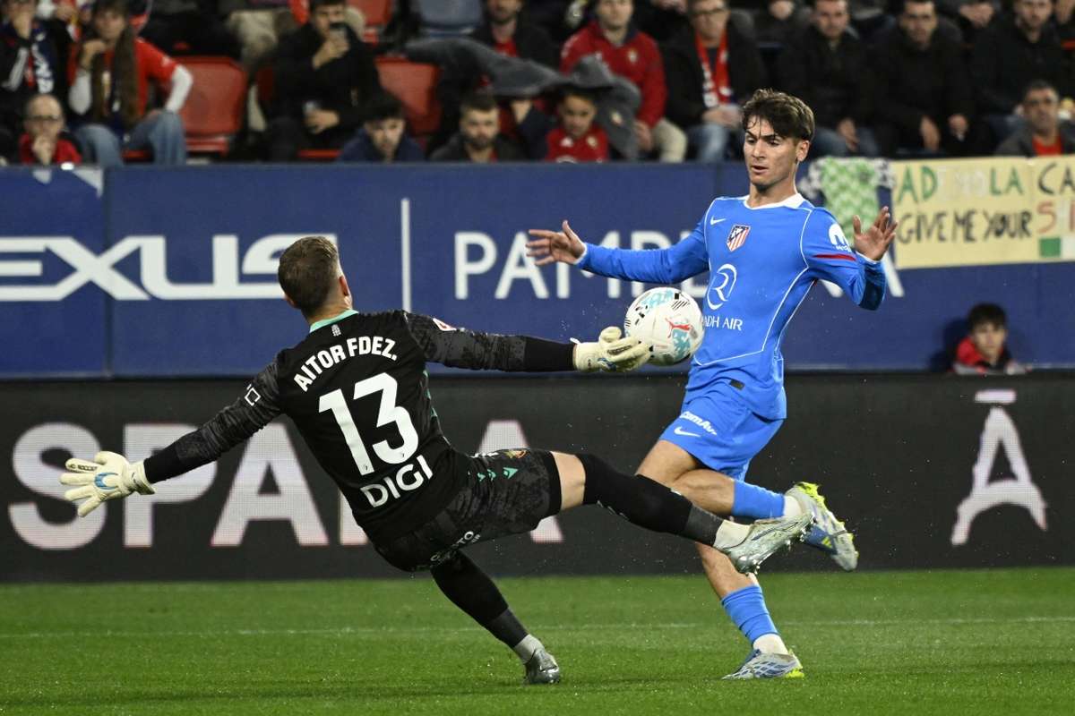 Lesão muscular de Rodrigo Mendoza no Atlético de Madrid na perna direita em LaLiga
