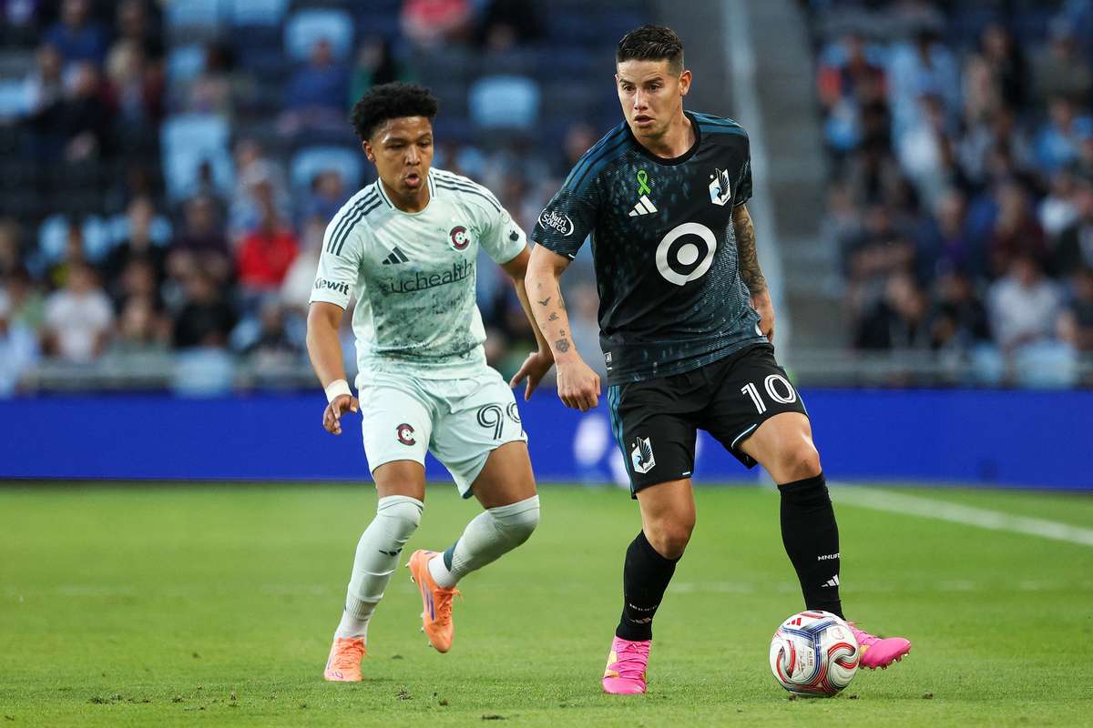 James Rodríguez abandona el Minnesota United después de una derrota en la MLS