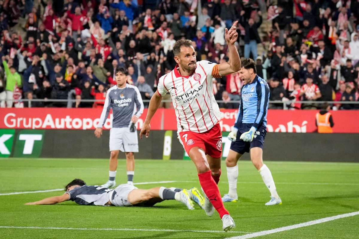 Girona pakt cruciaal gelijkspel tegen Real Sociedad en klimt uit de onderste drie van LaLiga