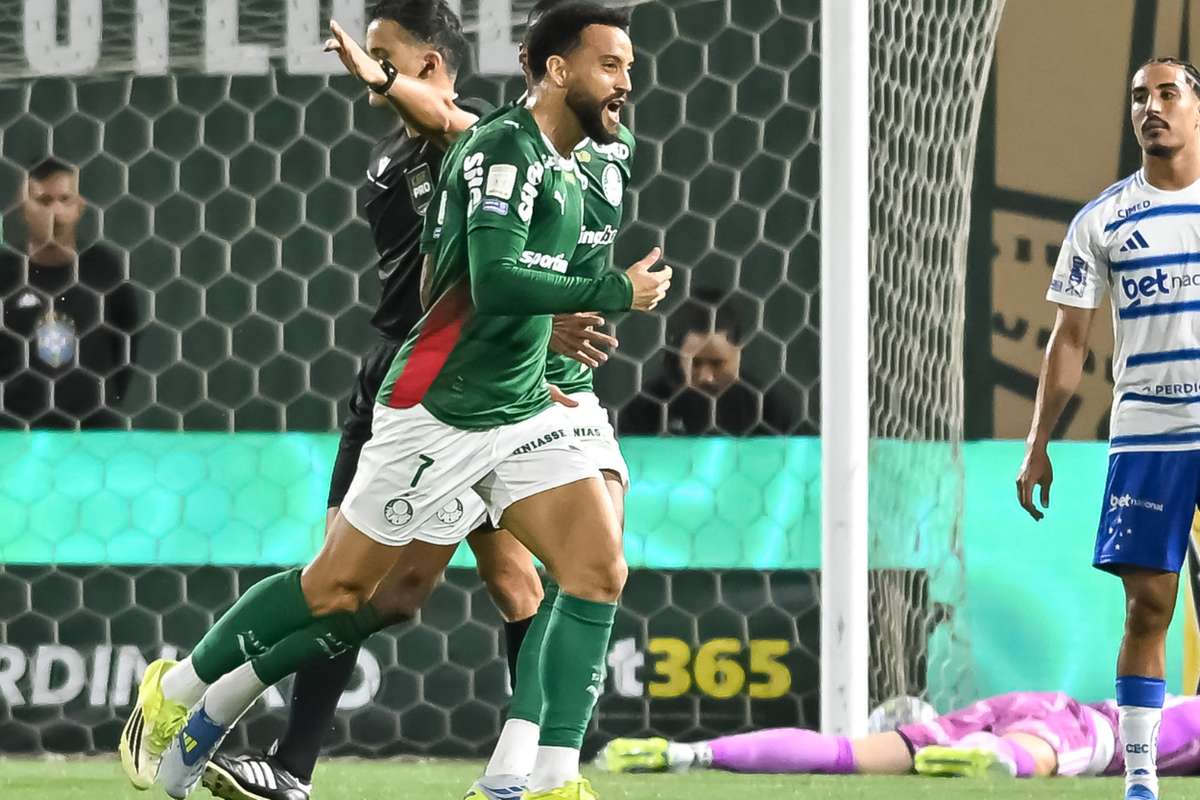 Palmeiras perde Sosa e Felipe Anderson no 1º tempo contra o Cruzeiro