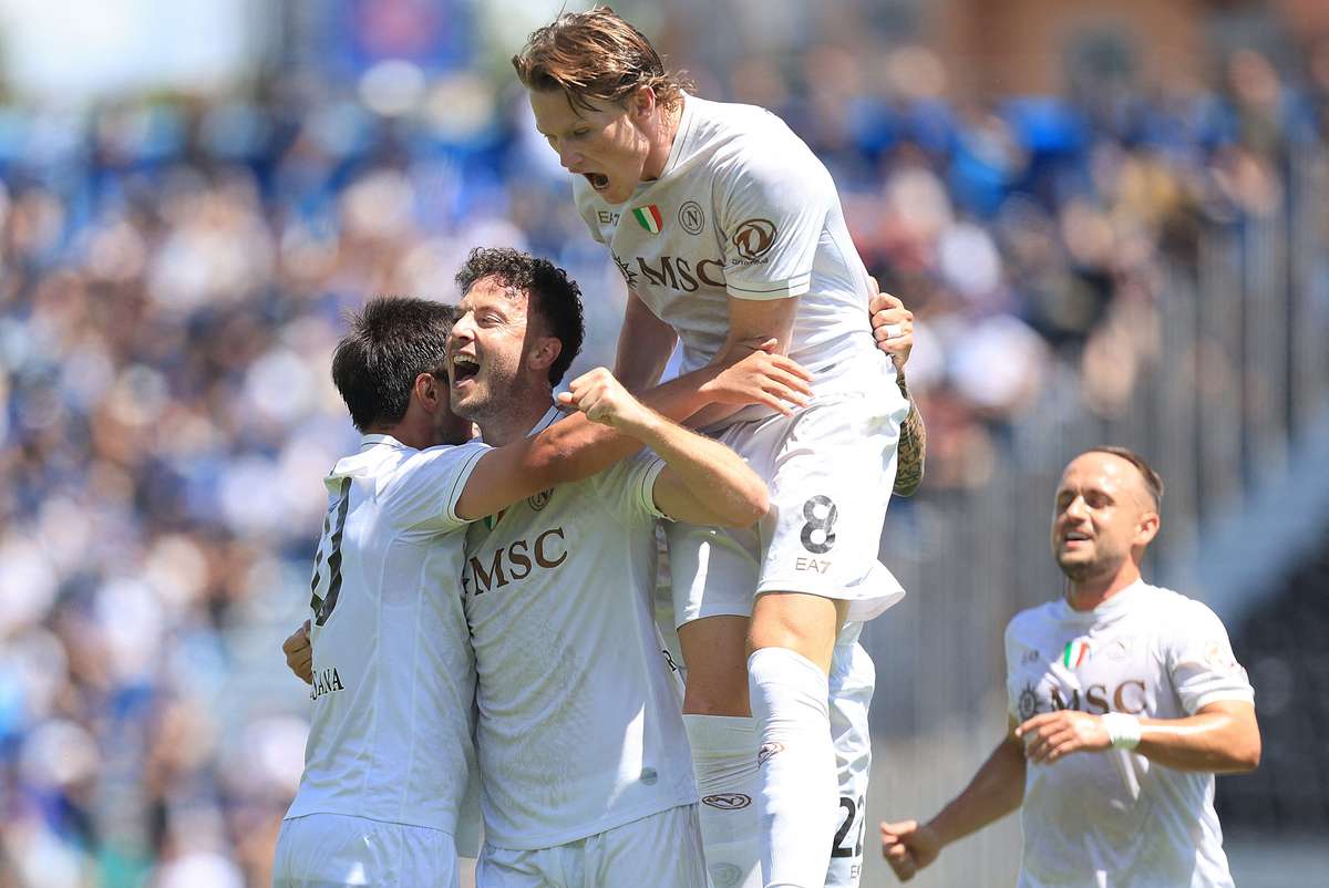 Napoli secure Champions League qualification with victory over relegated Pisa