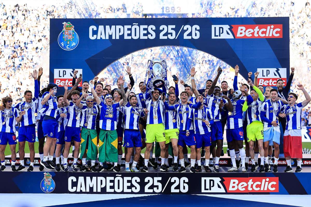 Liga Portugal: FC Porto melhorou dezassete pontos relativamente a 2024/25