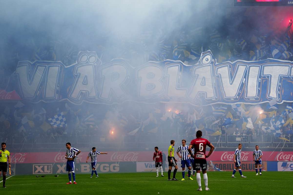 Gothenburg derby abandoned due to fire in the IFK end, Sirius five clear again