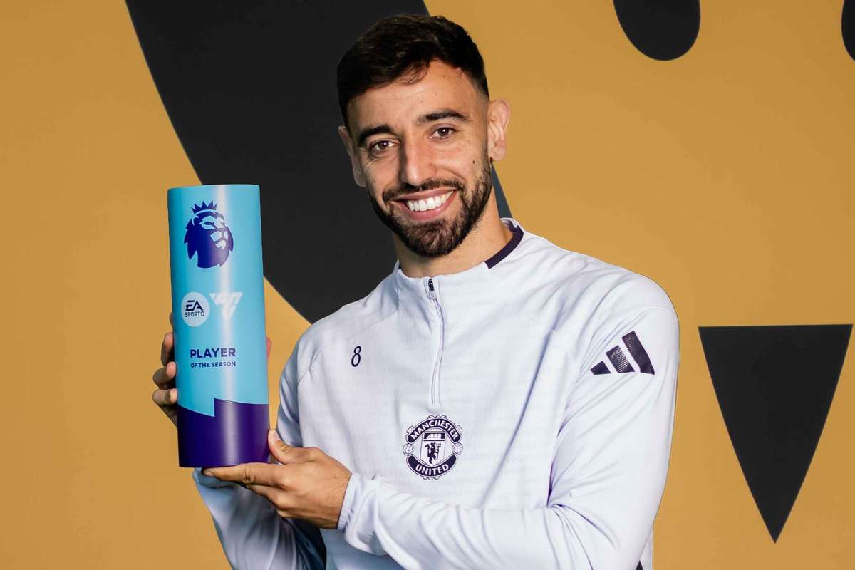 Bruno Fernandes, do Manchester United, é eleito o melhor da Premier League 2025/26