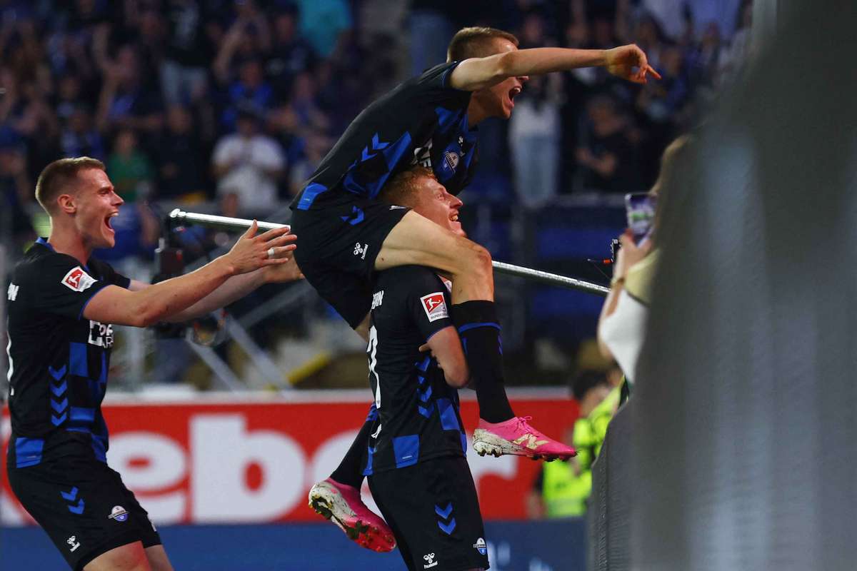 Wolfsburg sent crashing out of Bundesliga as Paderborn seal promotion with play-off victory