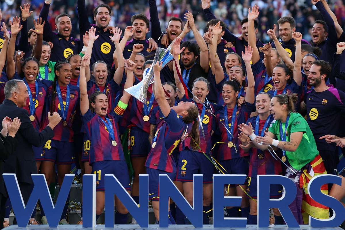 Two stats per team after Barcelona beat Olympique Lyonnais in Women's Champions League final