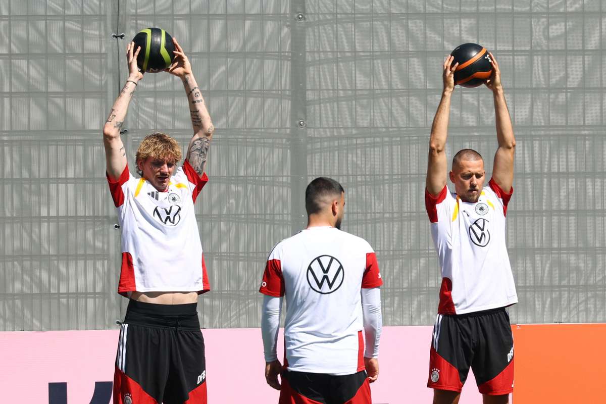 Kimmich erkennt Wandel bei der DFB Elfe, erste Übungseinheit ohne Neuer und Havertz