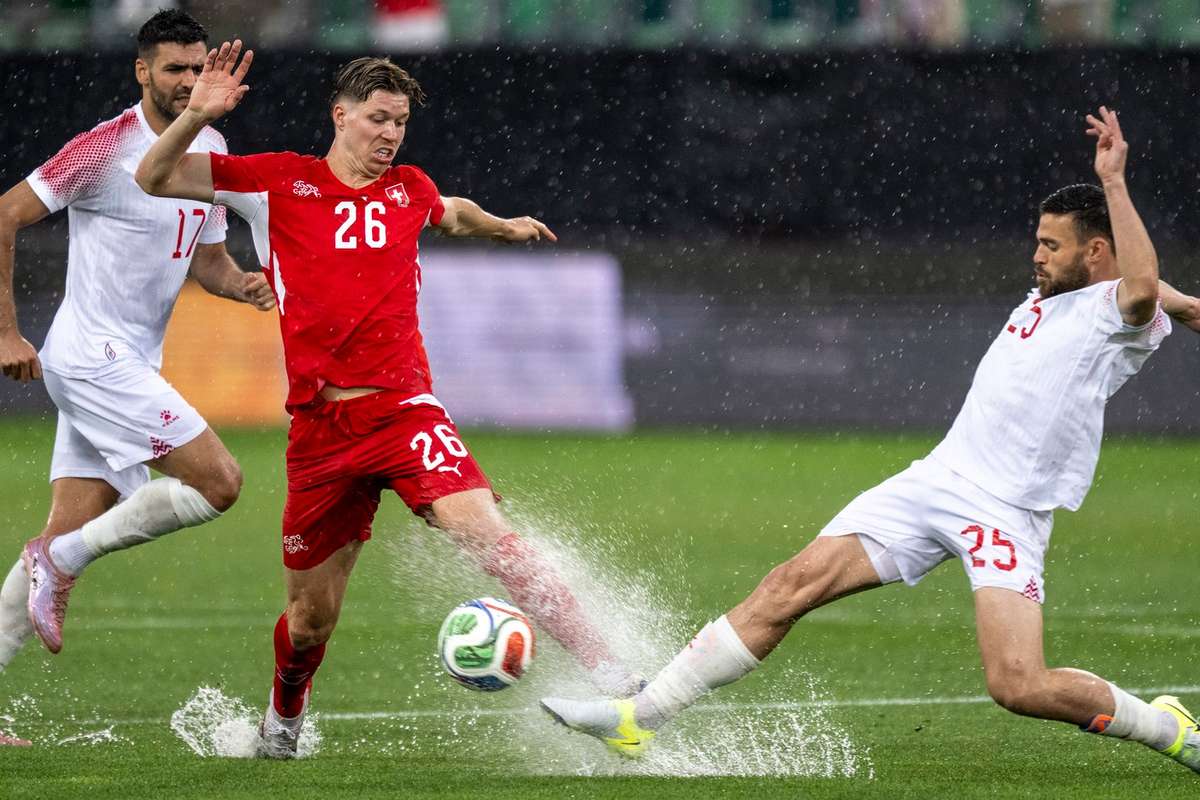 Schweiz gewinnt das Regenmatch und tankt vor dem Abflug in die USA Selbstbewusstsein
