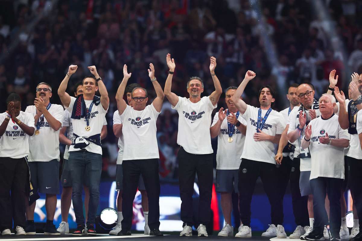 Les champions d'Europe parisiens fêtés au Parc des Princes