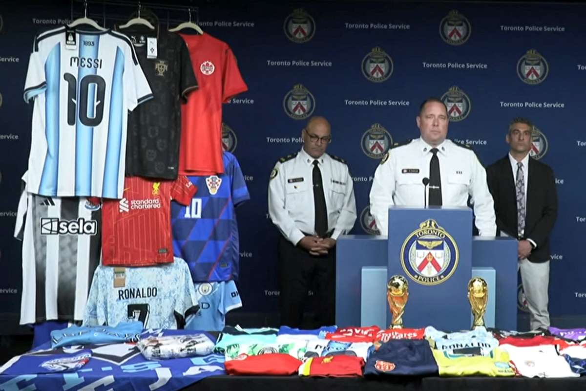 Toronto police make record seizure of counterfeit jerseys prior to World Cup
