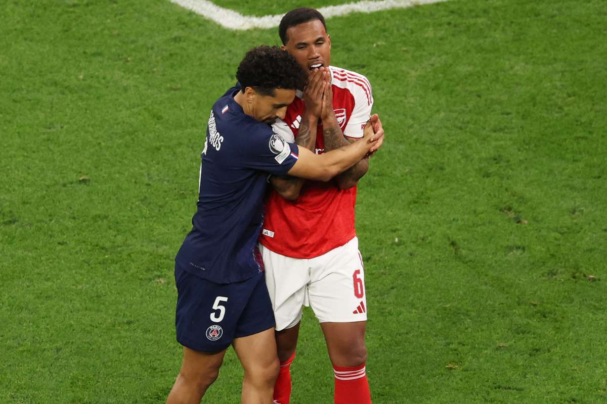 Marquinhos e o abraço a Gabriel Magalhães: "Foi o maior prémio que recebi naquela noite"