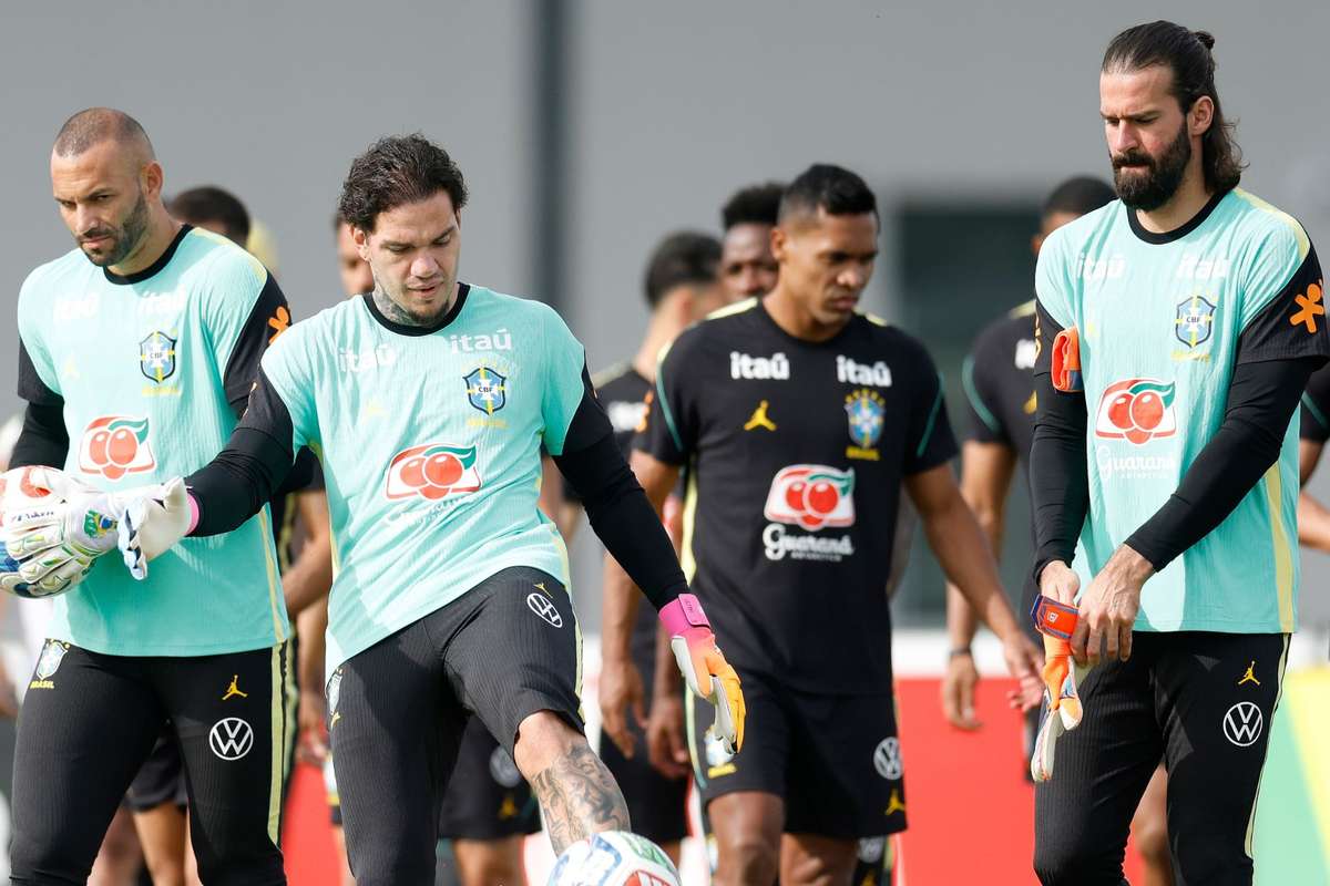 Pela primeira vez na história, Brasil repete trio de guarda-redes
