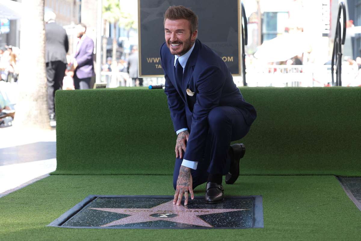 David Beckham obtiene su estrella en el Paseo de la Fama de Hollywood
