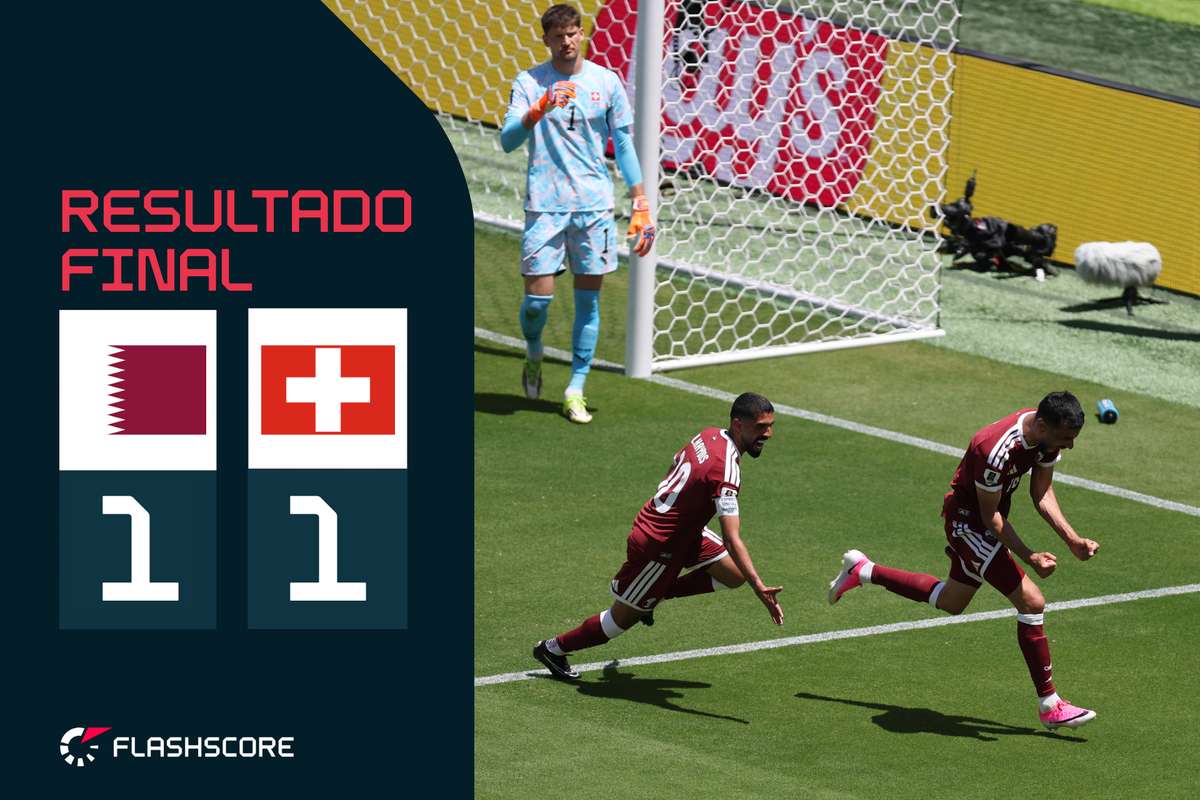 Mundial-2026: Suíça domina, mas Khouki empata no fim e escreve história para o Catar