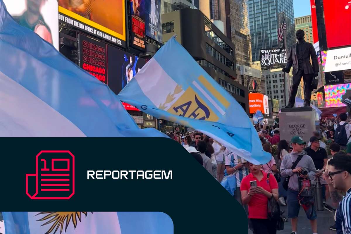 Reportagem Flashscore: Torcedores argentinos tomam conta da Times Square