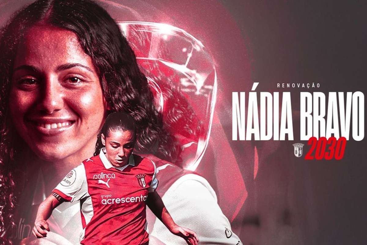 Feminino: Nádia Bravo renova com o SC Braga até 2030