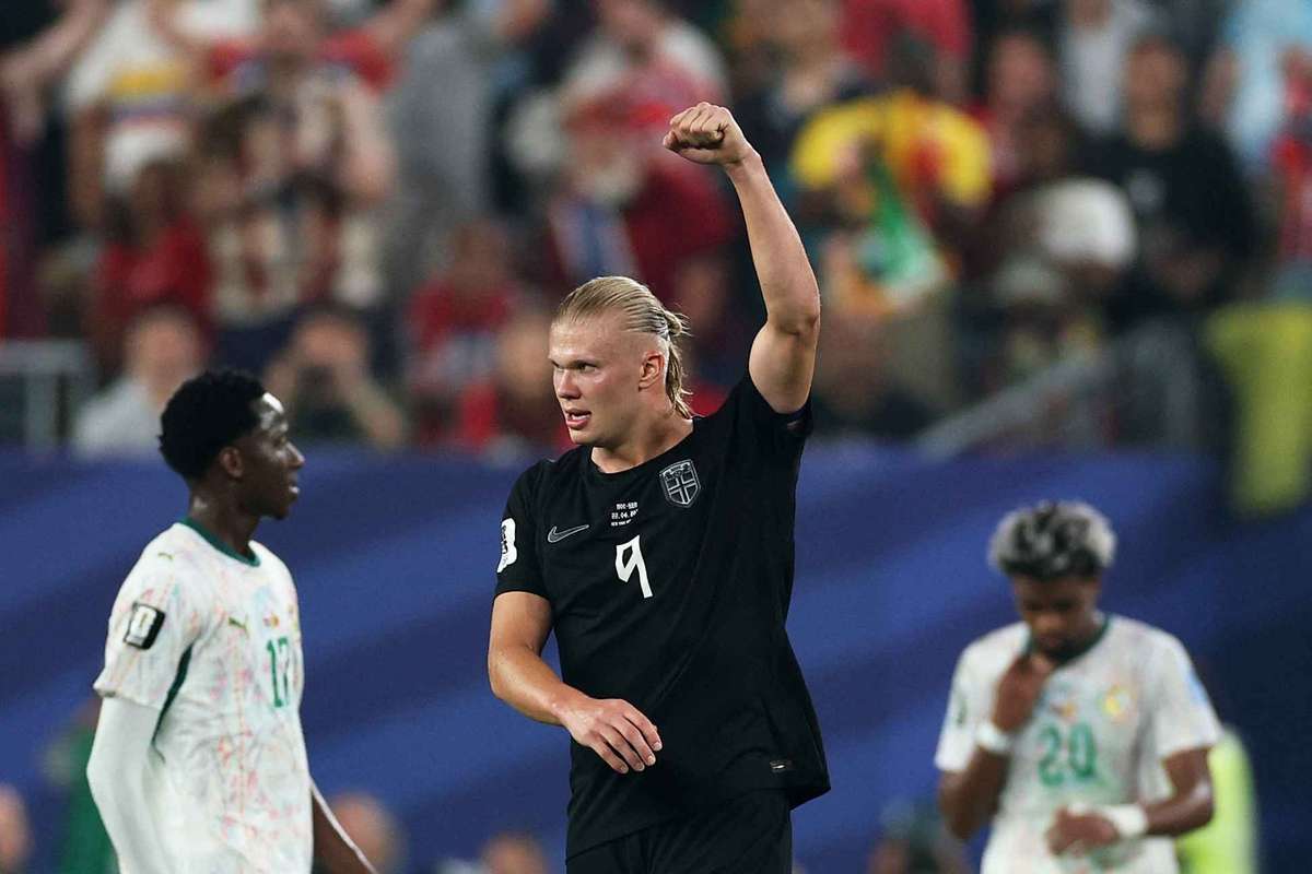 Haaland brilla con un doblete ante Senegal y Noruega sella su clasificación (3-2)