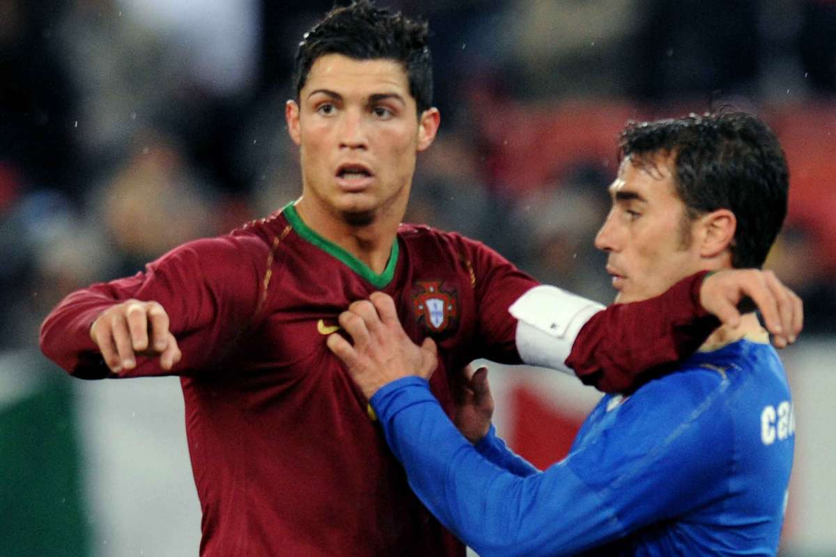 De rivais em campo a técnico e adversário: CR7 reencontra Cannavaro e seu pupilo