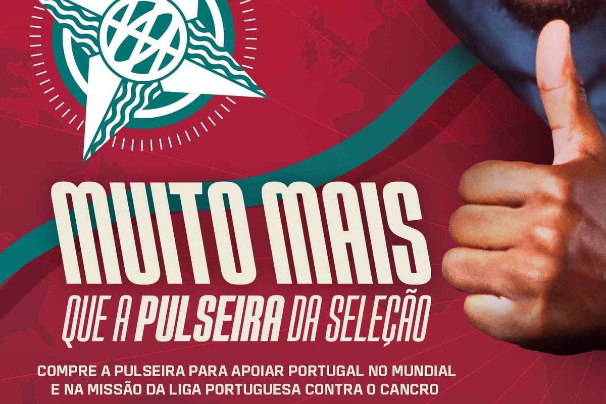 Mundial-2026: Pulseira da seleção dedicada a Diogo Jota associa-se à luta contra o cancro