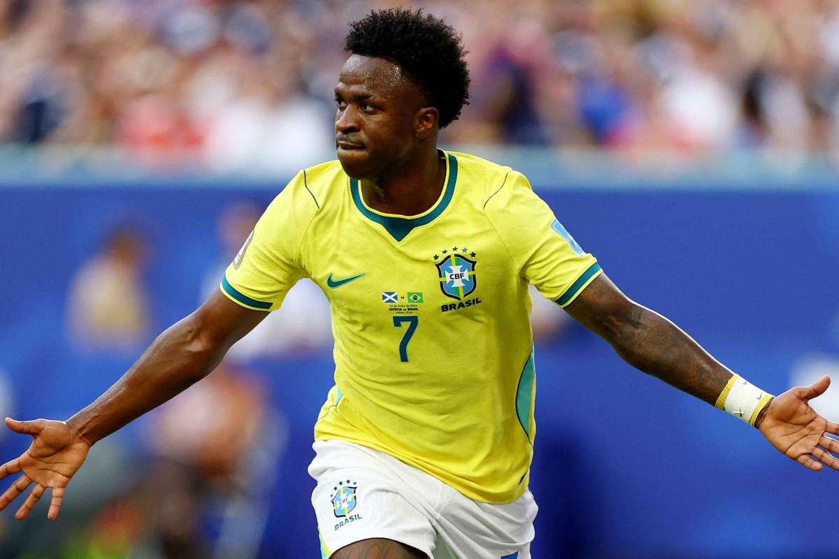 Mundial-2026: Vinicius Júnior marca nos três jogos do grupo e quebra tabu de 24 anos