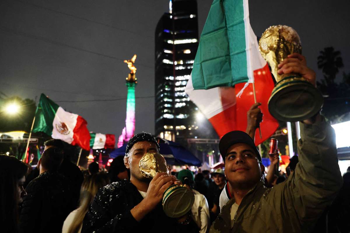 At least 17 injured as car ploughs into crowd after Mexico's win over Czechs