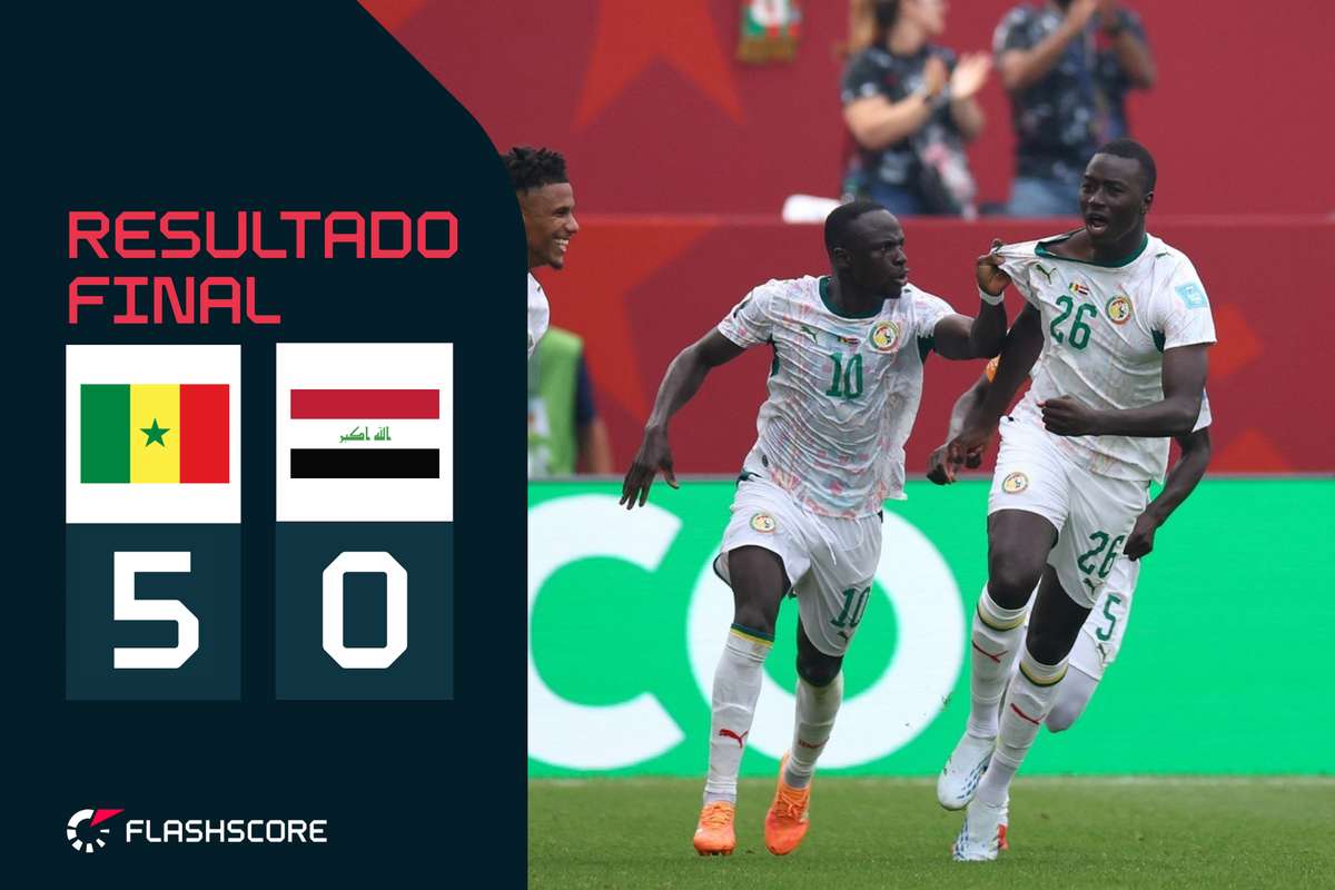 Mundial-2026: Senegal goleia Iraque com show do banco e sonha com os 16 avos