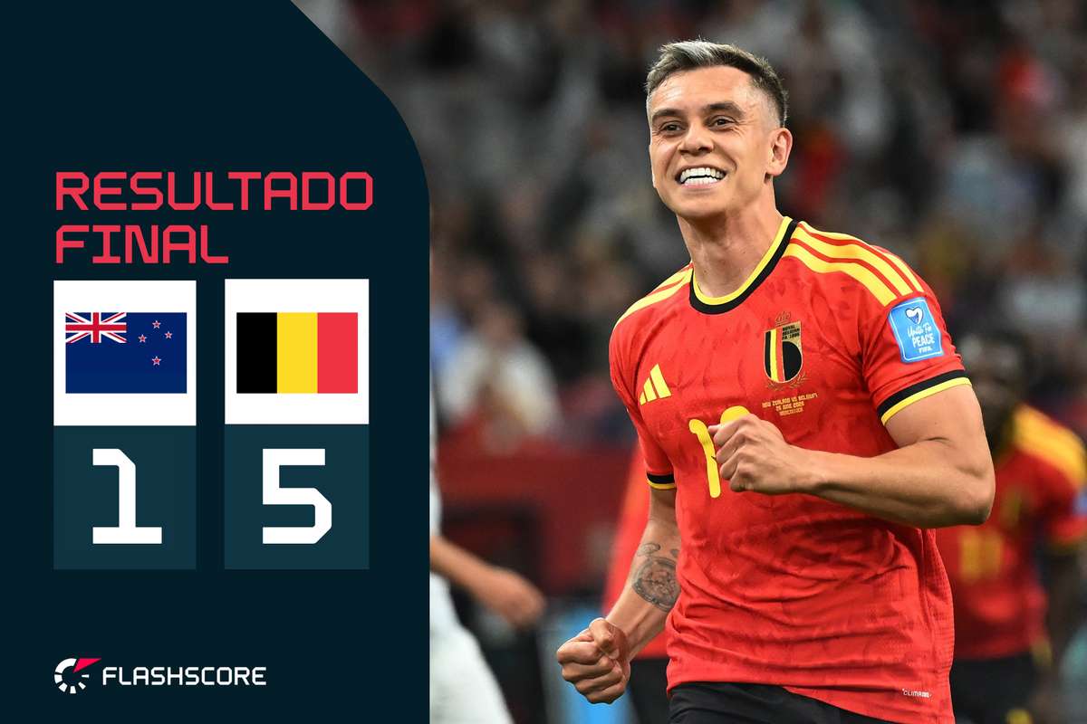 Mundial-2026: Bélgica goleia Nova Zelândia e segue em frente na liderança do grupo