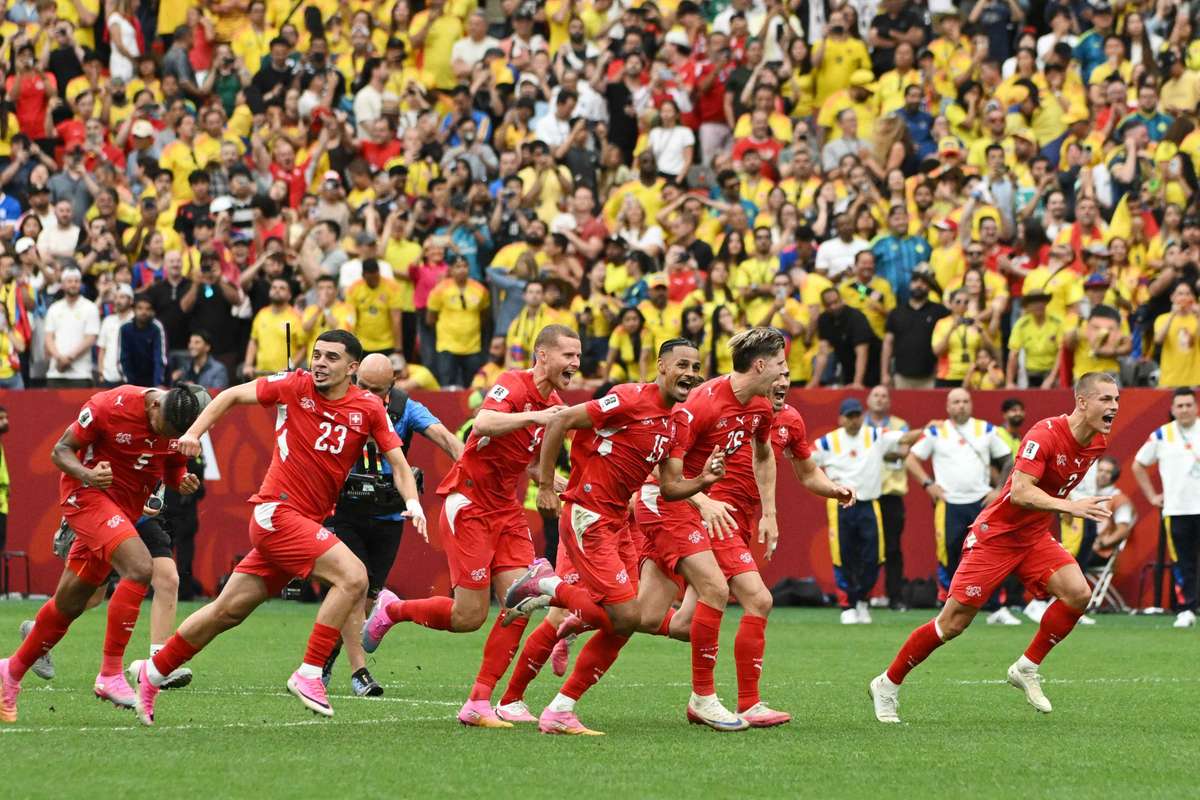 Vargas and Kobel star in shootout as Switzerland see off Colombia to reach last eight