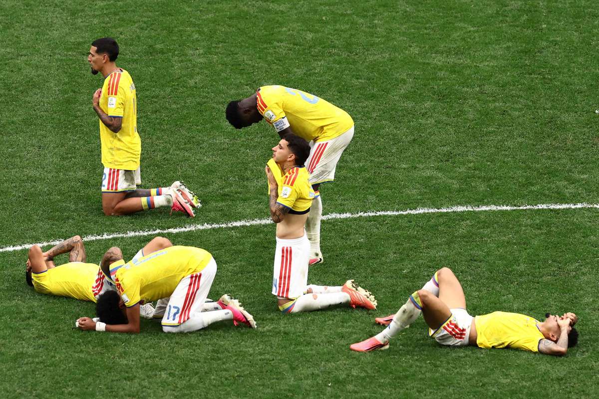 Colômbia tem mais do que o dobro de finalizações da Suíça em partida de despedida da Copa
