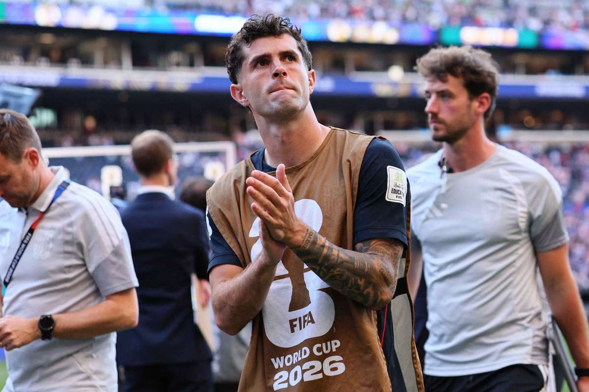 Mundial-2026: Pulisic fratura perna e fica várias semanas afastado