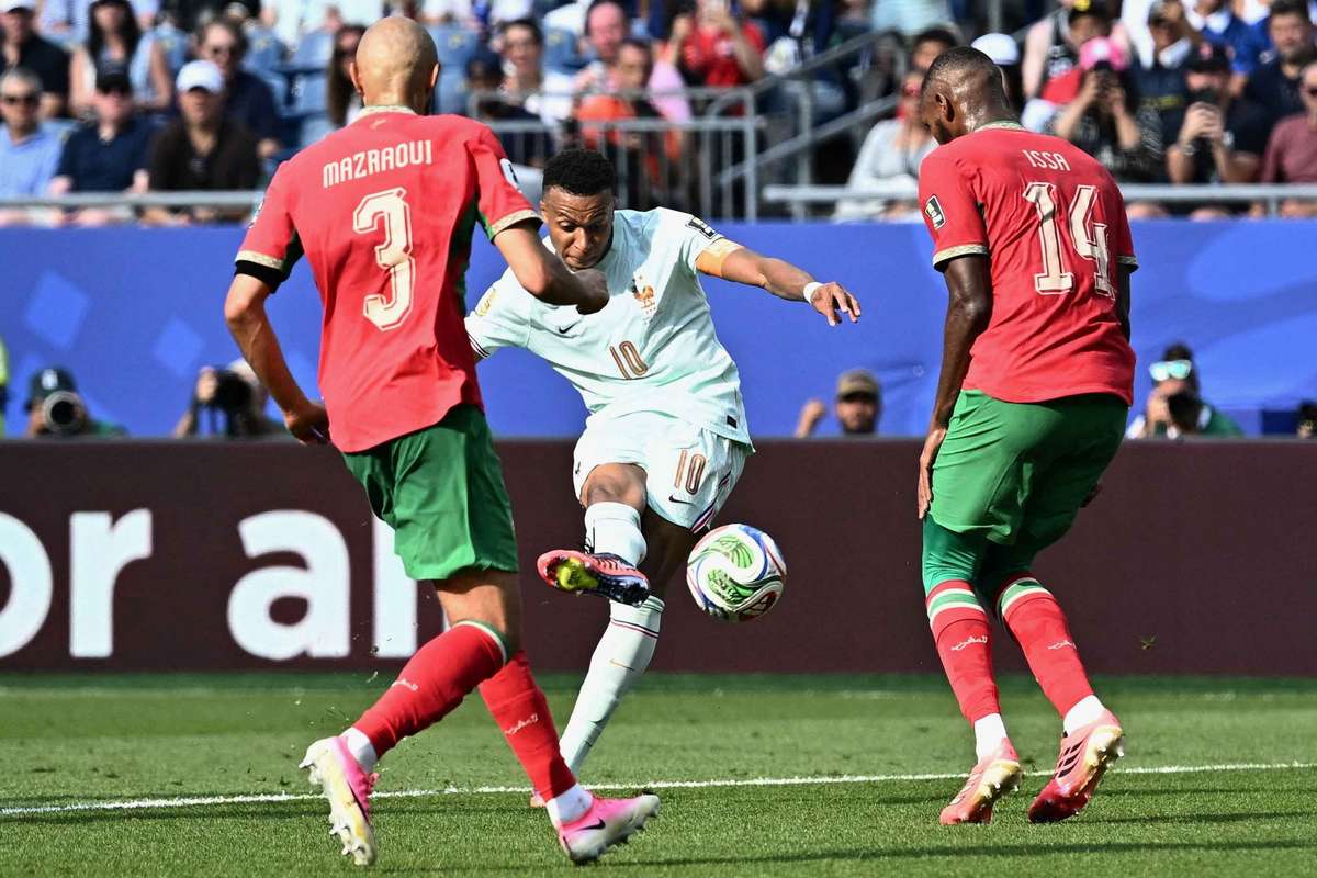 Número do Jogo: França teve menos posse, mas rematou quatro vezes mais que Marrocos