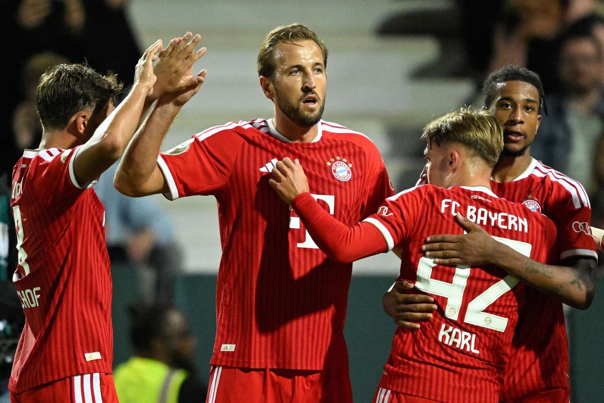 Bayern transforma susto em goleada com show de Kane e Olise na Copa da Alemanha