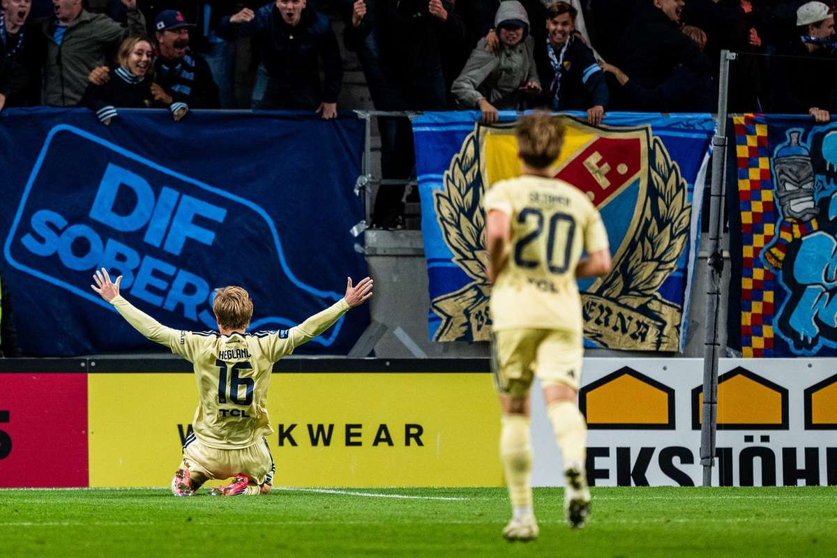 Hegland strike takes Djurgarden second as Mjallby drift nearer the drop zone