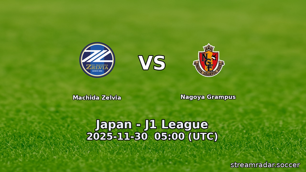 Machida Zelvia vs Nagoya Grampus