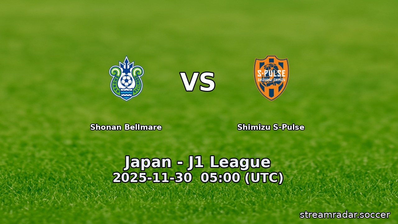 Shonan Bellmare vs Shimizu S-Pulse