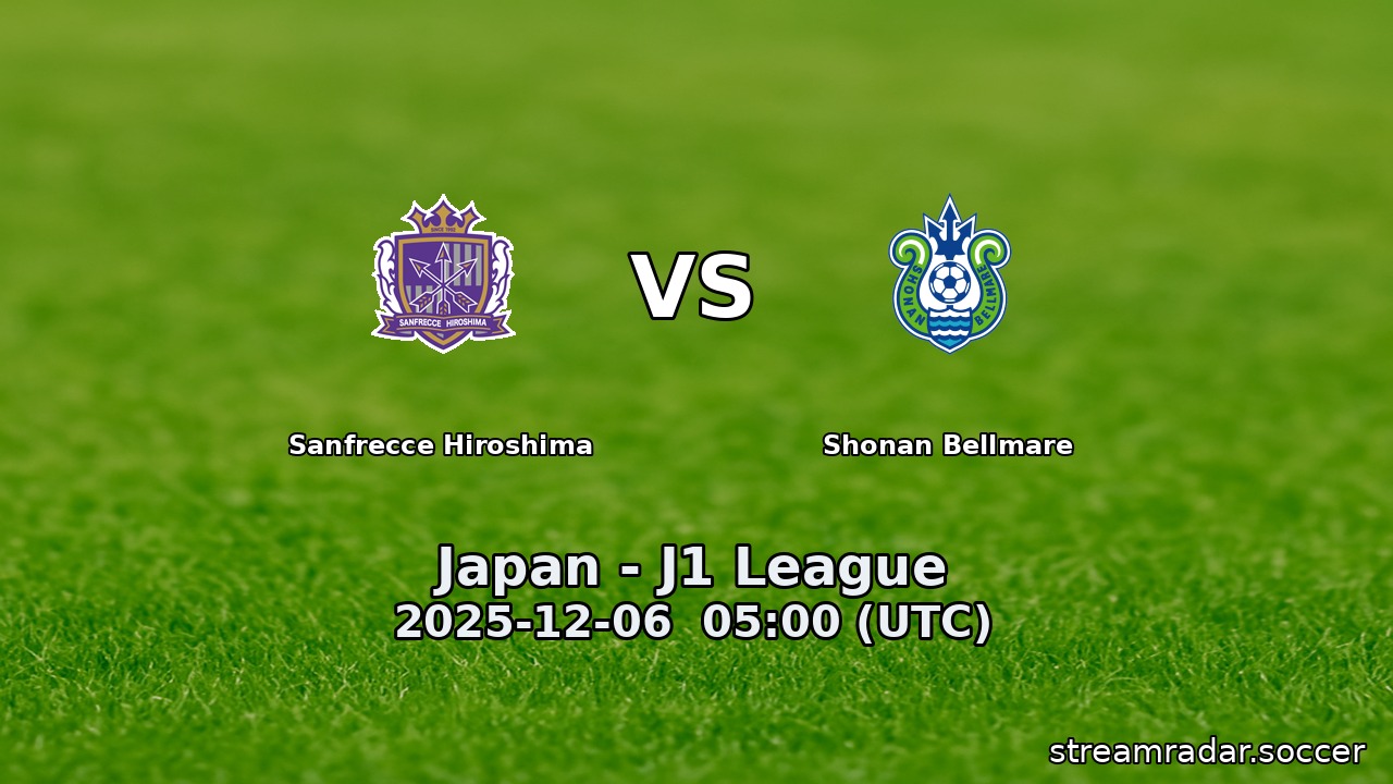 Sanfrecce Hiroshima vs Shonan Bellmare