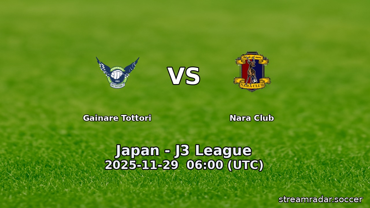 Gainare Tottori vs Nara Club