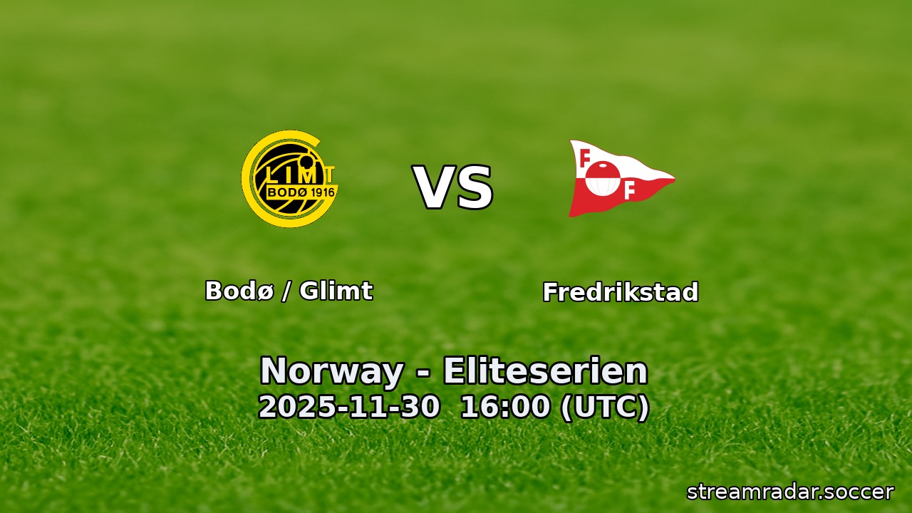 Bodø / Glimt vs Fredrikstad