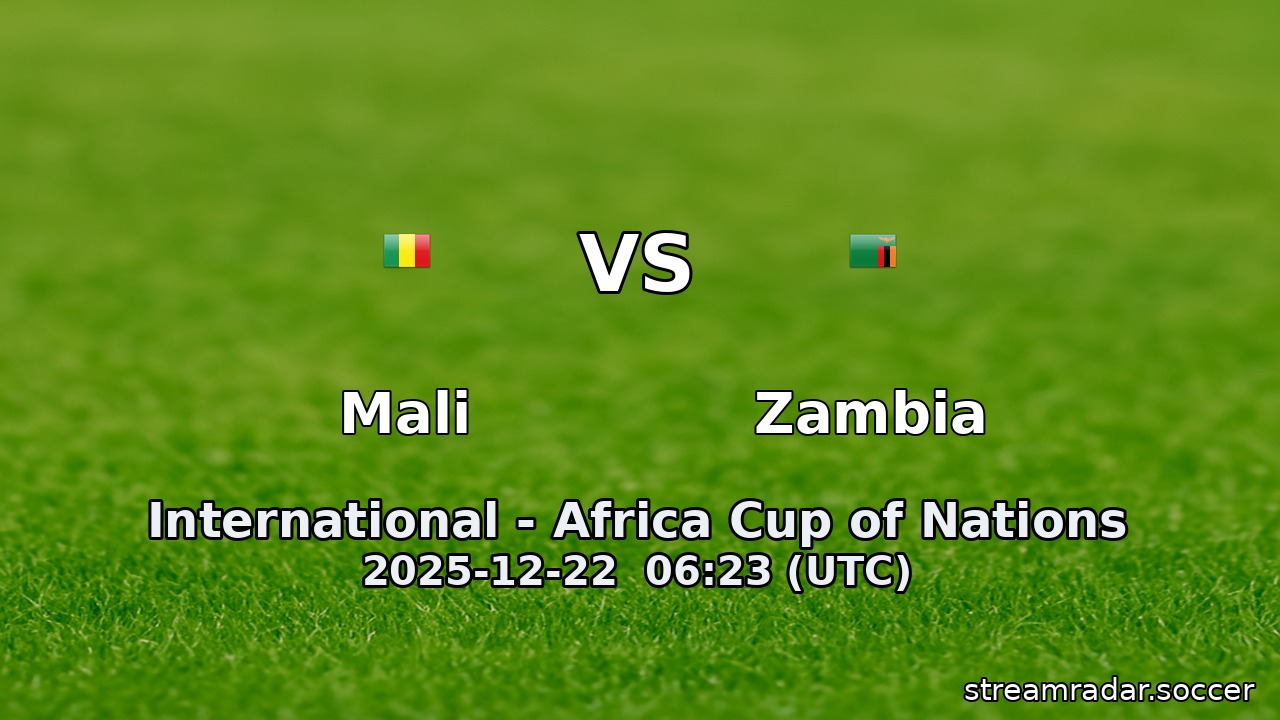 Mali vs Zambia