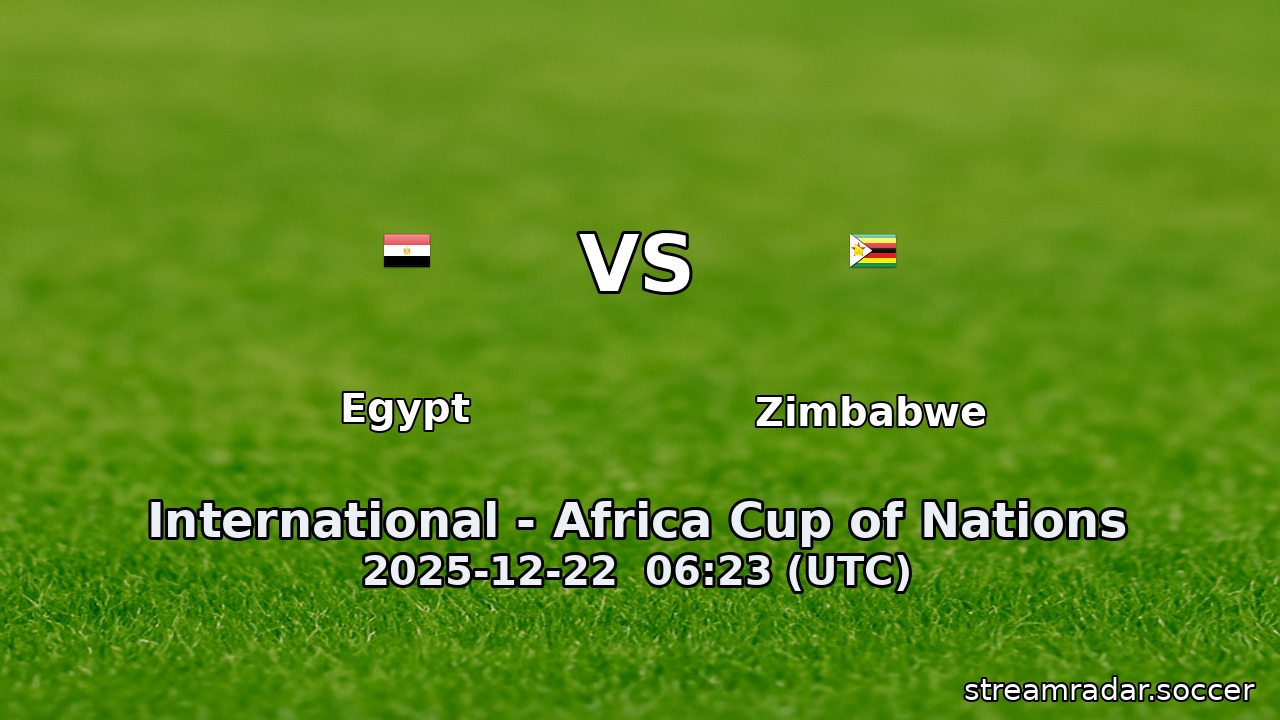 Egypt vs Zimbabwe