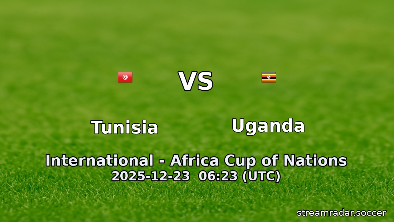 Tunisia vs Uganda