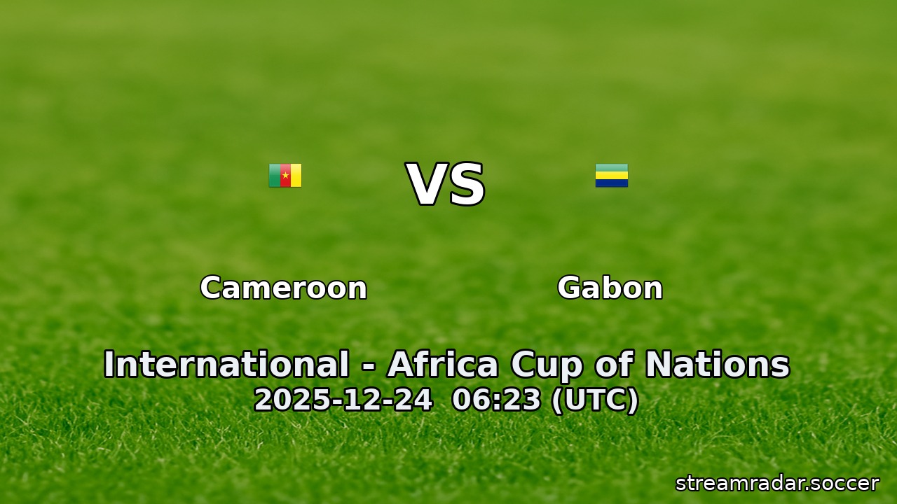 Cameroon vs Gabon