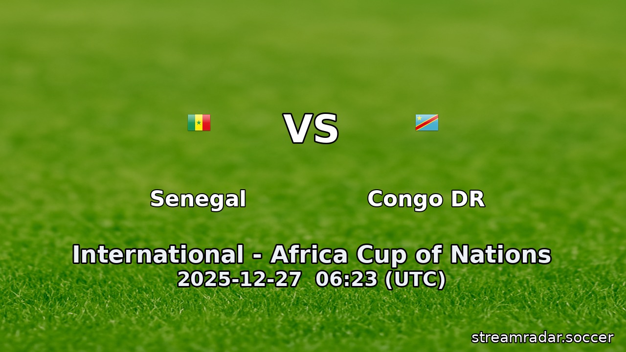 Senegal vs Congo DR