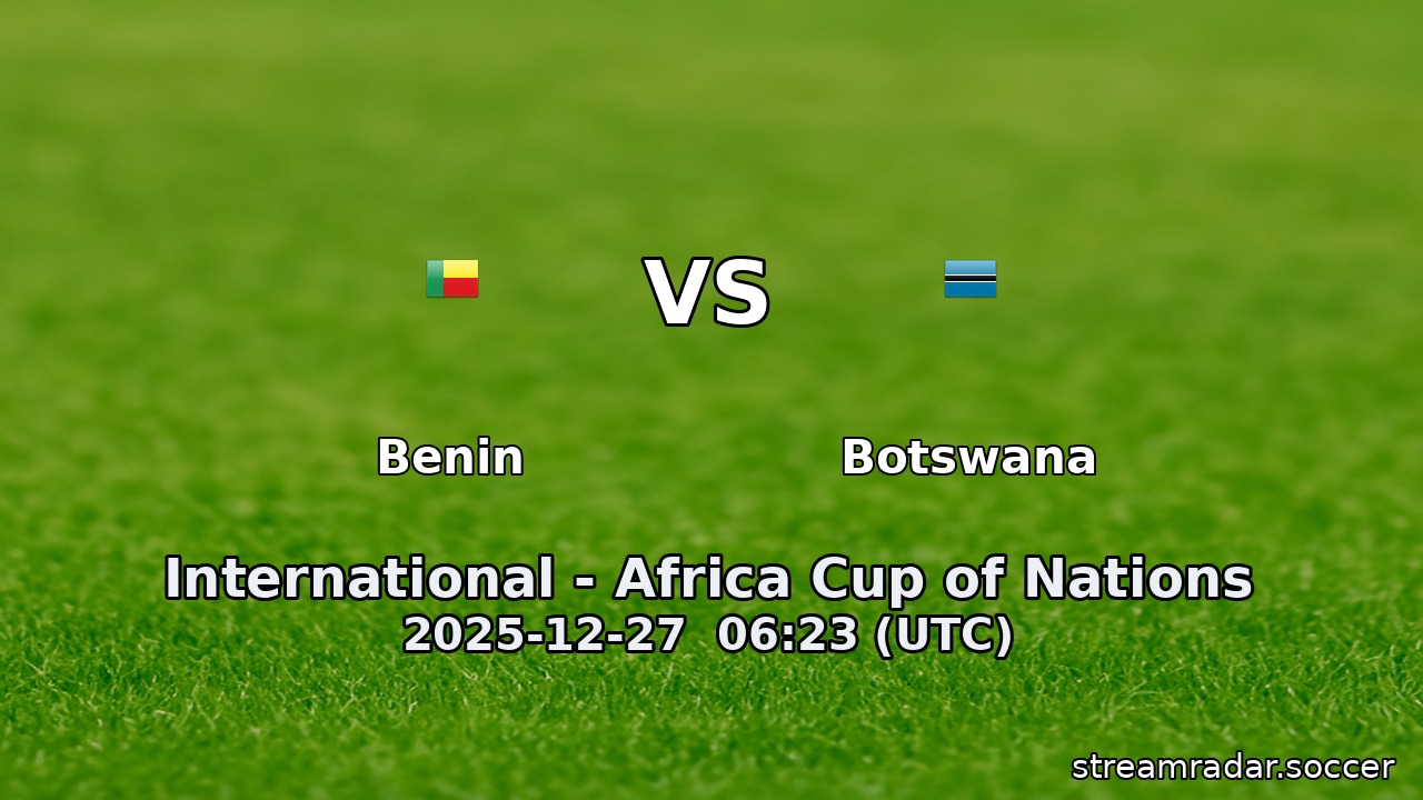 Benin vs Botswana