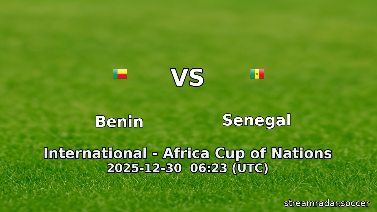 Benin vs Senegal