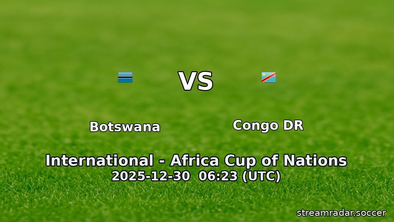 Botswana vs Congo DR