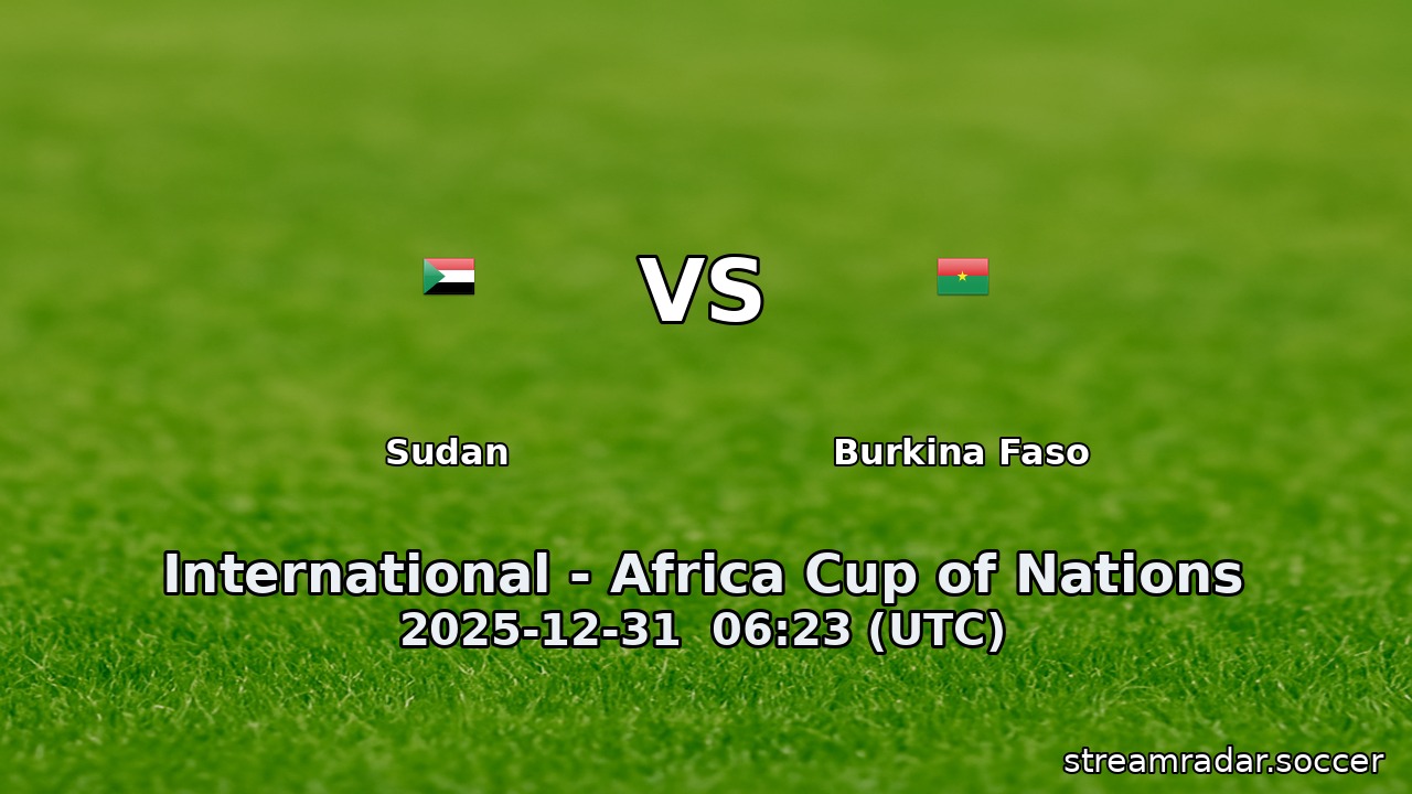Sudan vs Burkina Faso