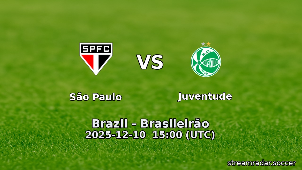 São Paulo vs Juventude