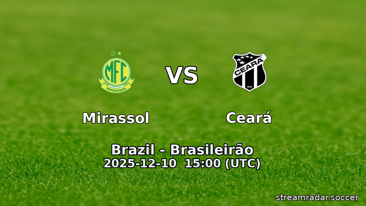 Mirassol vs Ceará