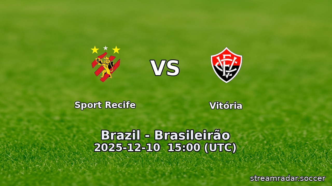 Sport Recife vs Vitória